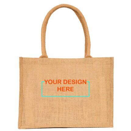 Stylish Sustainable Jute Tote with Cotton Tube Handle